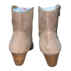 Sofft Womens Padma Western Bootie Taupe Velour Suede Stone 8M