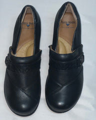 Women’s Nurse Mates Kris Pillow-top lightwiect Comfort Clog 11M Black leather