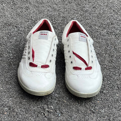 Men’s Ecco Premier Cleat-less Golf Shoe 45EU •White/ Grey• Hydromax Leather