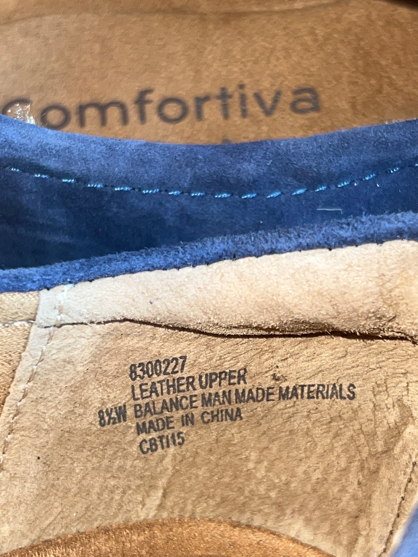 Comfortiva by SoftSpots Women’s •Tinsley• Comfort Slip on 8.5W Blue Suede