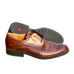 Men’s Ecco Derby Dress Oxford 44EU Brown Leather