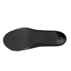 Tahari Womens -Sophia- Black Canvas Platform Pump