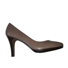 TAHARI Women's Gretta High-Heeled Almond toe Pump - Ash Leather 9M