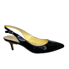 TAHARI Women's •Rhonda• Black oatemt Sling-back Pump 7.5M