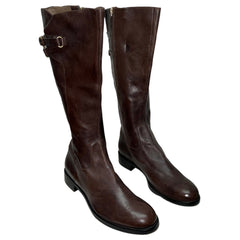 ECCO Women's Hobart Tall Strap Boot 42EU - Brown Leather