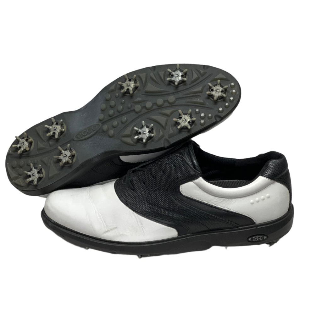 Men’s ECCO Gore-Tex Cleated Golf Ghoes 45EU White/Black Leather