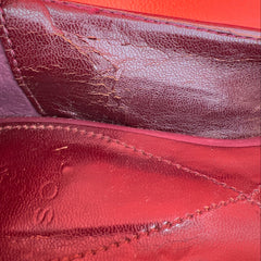 Woman’s Isola •Donna• Jeweled Smoking Shoe 7.5M Maroon Suede Leather
