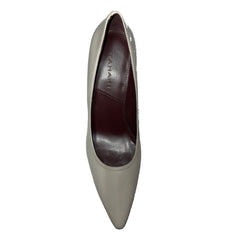 TAHARI Women's Calypso High-Heeled Leather-soled Platform Pump - Winter White Leather 8.5M