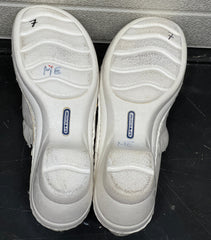 Women’s Nurse Mates Hallie Pillow Top Clog 7M White Leather
