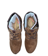 Women's Comfortiva •Rifton• Women's Lace-up Boots 8M Brown Suede