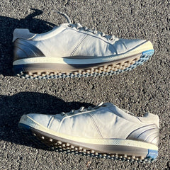 Men’s Ecco Biom Spikeless Golf Shoes 45EU -Grey/Blue- Hydromax Yak Leather