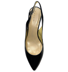 TAHARI Women's •Rhonda• Black oatemt Sling-back Pump 7.5M