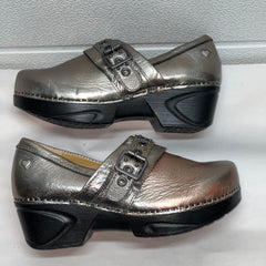 Women’s Nurse Mates chelsea Pillow-top Clog 7M Anthracite Leather