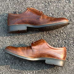 Men’s Ecco Derby Dress Oxford 44EU Brown Leather