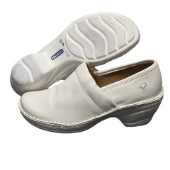 Women’s Nurse Mates Hallie Pillow Top Clog 8M White Leather