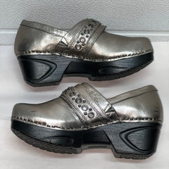 Women’s Nurse Mates Chelsea Pillow-top Clog 6M Anthracite Leather