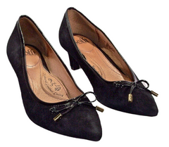 SOFFT Women's •Annabeth• Kitten Heel Pump - Black Suede - Size 6.5M