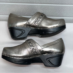 Women’s Nurse Mates chelsea Pillow-top Clog 10M Anthracite Leather