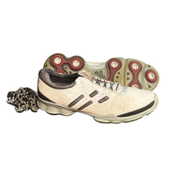 Men’s Ecco Biom Cleated Golf Shoe 45EU •White/Red• Hydromax Yak Leather