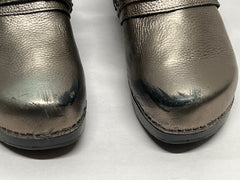 Women’s Nurse Mates Chelsea Pillow-top Clog 8M Anthracite Leather