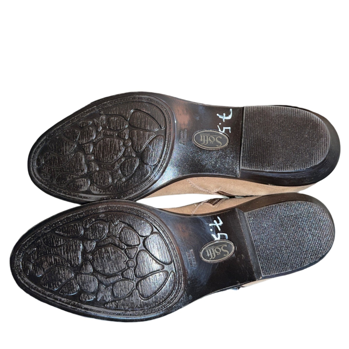 SOFFT Women's Vinton •Barley Suede Leather• Zipper Bootie 7.5M