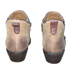 SOFFT Women's Vinton •Barley Suede Leather• Zipper Bootie 7.5M