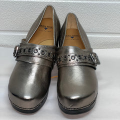 Women’s Nurse Mates chelsea Pillow-top Clog 10M Anthracite Leather