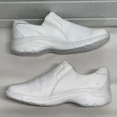 Women’s Nurse Mates Dove Twin-gore Slipon 10M White Leather