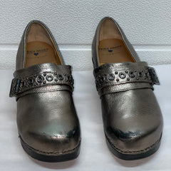 Women’s Nurse Mates Chelsea Pillow-top Clog 8M Anthracite Leather