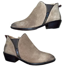 SOFFT Women's Vinton •Barley Suede Leather• Zipper Bootie 7.5M