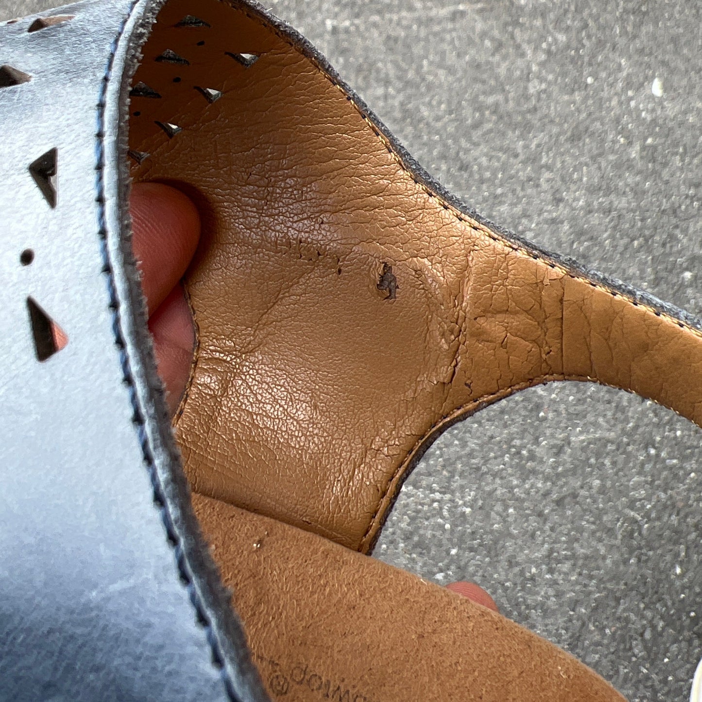 Women’s Comfortiva Felda Sandal 8M blue leather