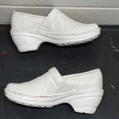 Women’s Nurse Mates Hallie Pillow Top Clog 8M White Leather