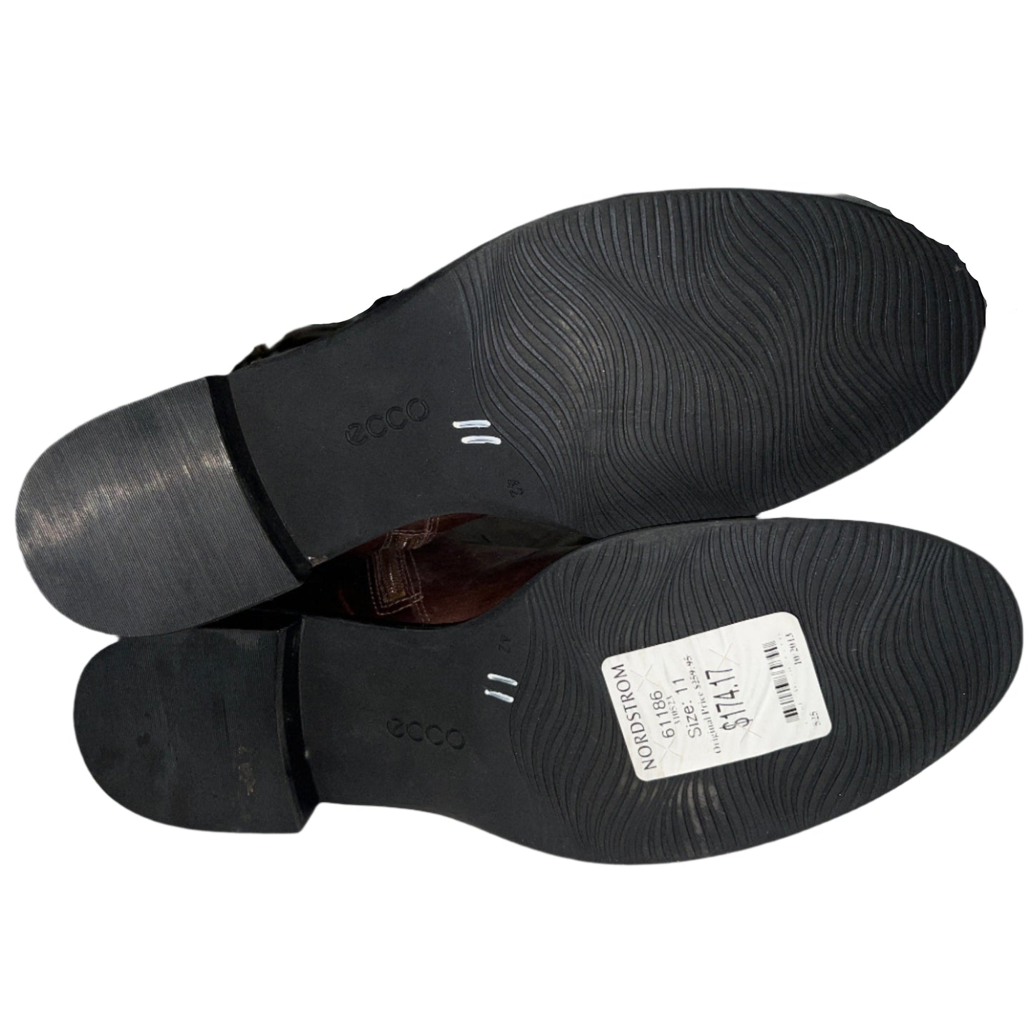 ECCO Women's Hobart Tall Strap Boot 42EU - Brown Leather