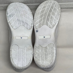 Women’s Nurse Mates Dove Twin-gore Slipon 10M White Leather