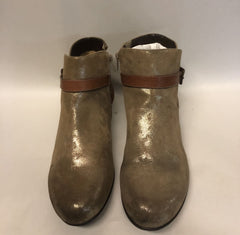 Women's Comfortiva •Ryder• Buckle Strap Bootie -Size 10M- ANTHRACITE - ShooDog.com