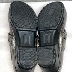 Women’s Nurse Mates Chelsea Pillow-top Clog 6M Anthracite Leather