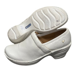 Women’s Nurse Mates Hallie Pillow Top Clog 7M White Leather