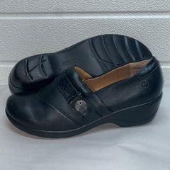 Women’s Nurse Mates Kris Pillow-top lightwiect Comfort Clog 11M Black leather