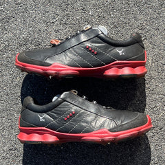 Men’s Ecco Biom Cleated Gortex Golf Shoe 42EU• Black/Red • Hydromax Yak Leather