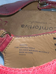 COMFORTIVA Women's •Felda• Sandal 7.5M Red Leather