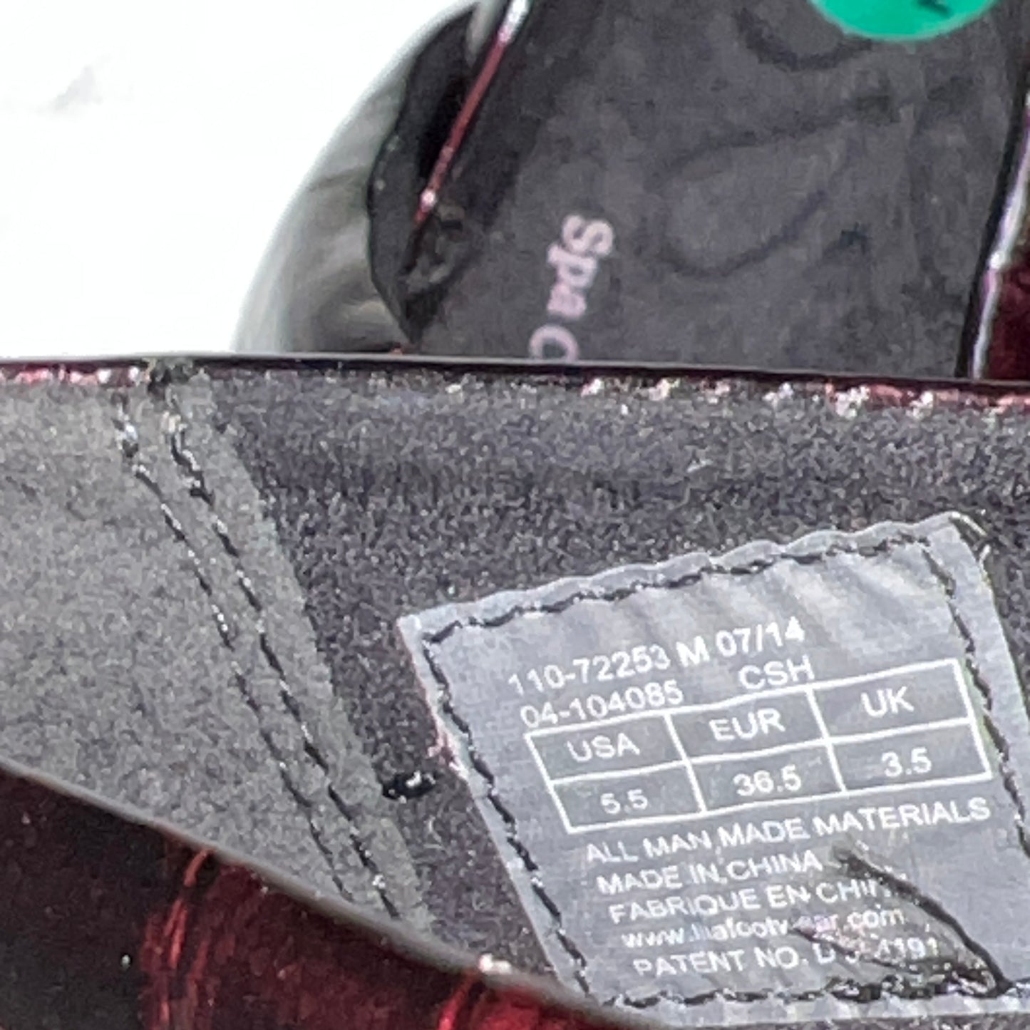 Women’s Lila Non-slip Clog by SureGrip 5.5M Black Croco Patent