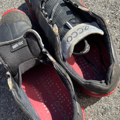 Men’s Ecco Biom Cleated Gortex Golf Shoe 42EU• Black/Red • Hydromax Yak Leather