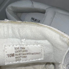Women’s Nurse Mates Dove Twin-gore Slipon 10M White Leather
