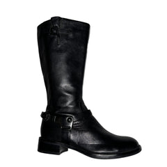 ECCO Women's "Hobart" Harness Riding Boot EU 35 Black Leather