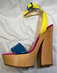 JEAN-MICHEL CAZABAT Women's • Whitney • Wood Platform Sandal