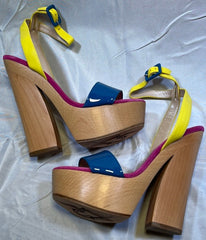JEAN-MICHEL CAZABAT Women's • Whitney • Wood Platform Sandal
