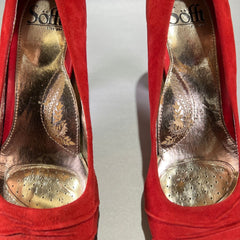 SOFFT Women's •Madeline• Platform Pump Red Suede