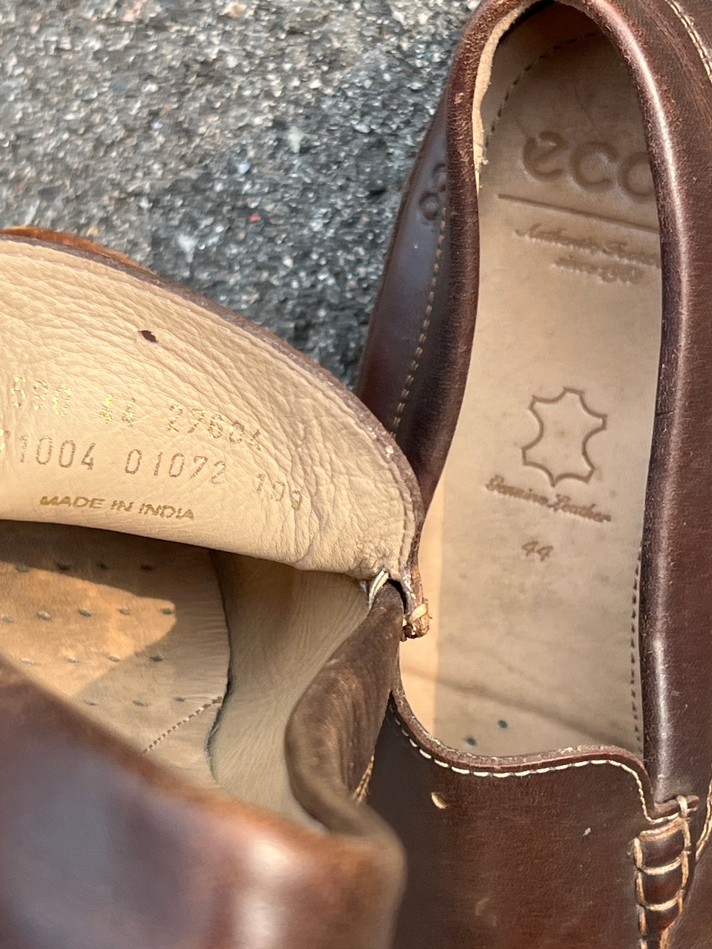 Men’s Ecco Classic Driving  Moc 44EU Brown Leather