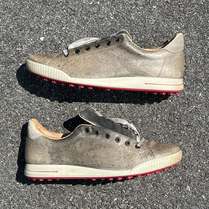 Men’s Ecco Street Premier Cleat-less Golf Shoe 45EU • Khaki • Hydromax Leather