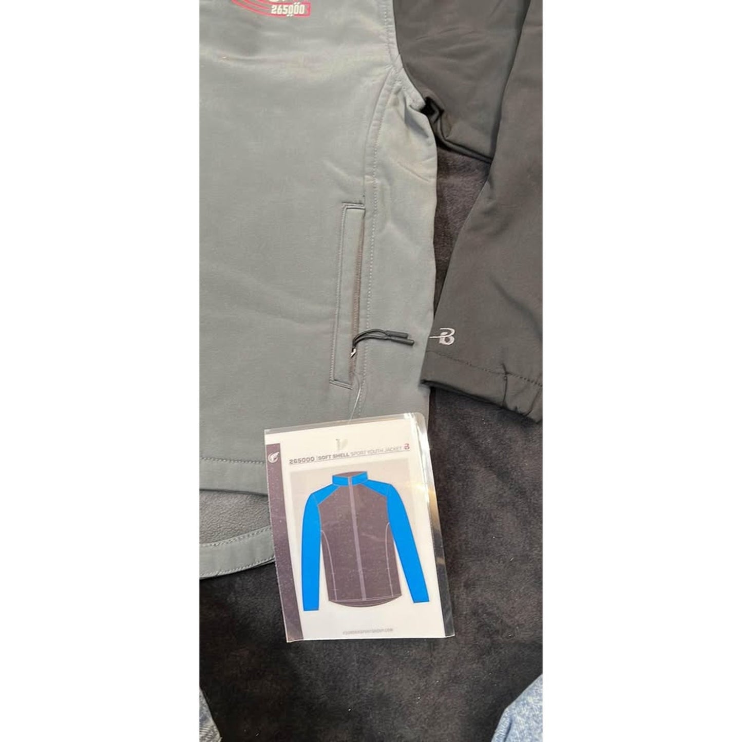 Youth size medium soft shell sport jacket by badger sports